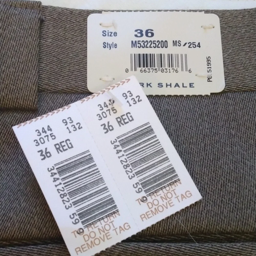 NWT Mark Shale Light Brown Wool Dress Pants  36 - 34 - Picture 6 of 13